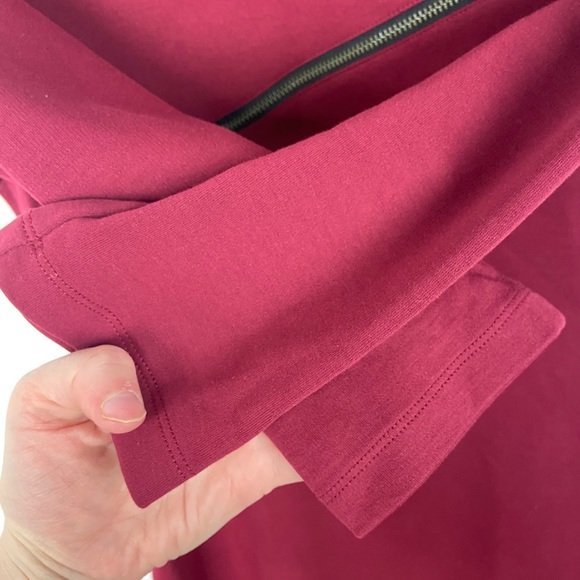 Alexander McQueen 3/4 Sleeve Zip Oxblood Dress L - Picture 6 of 12